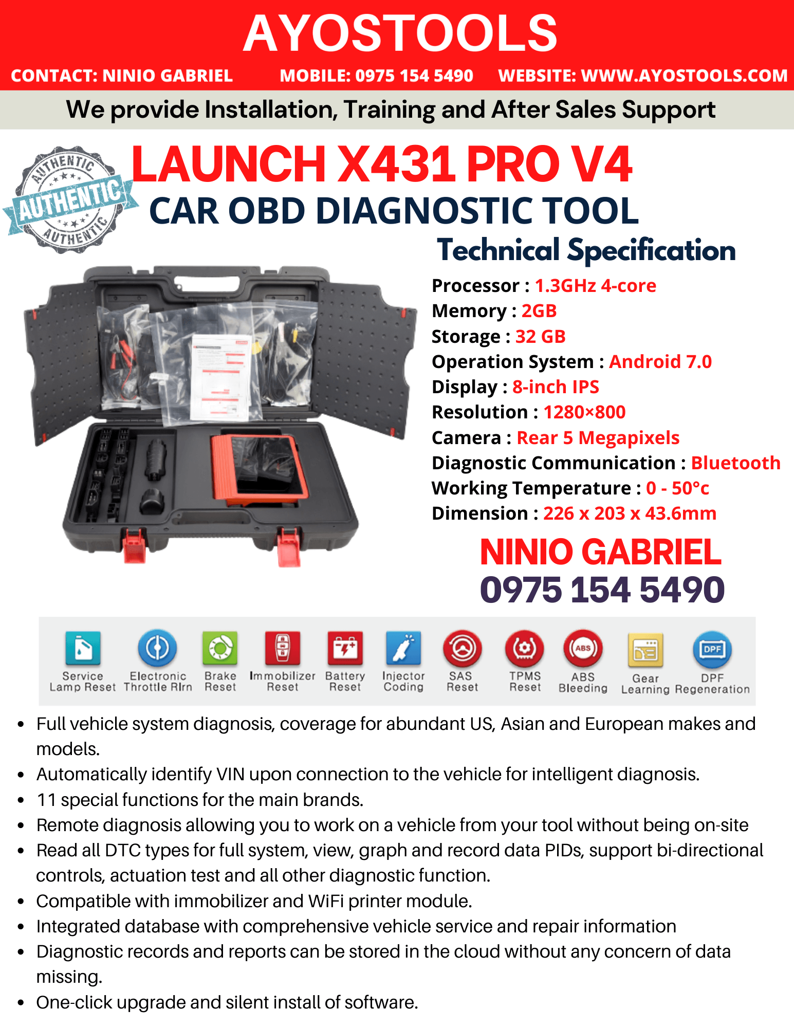 launch x431 pro 3 user manual