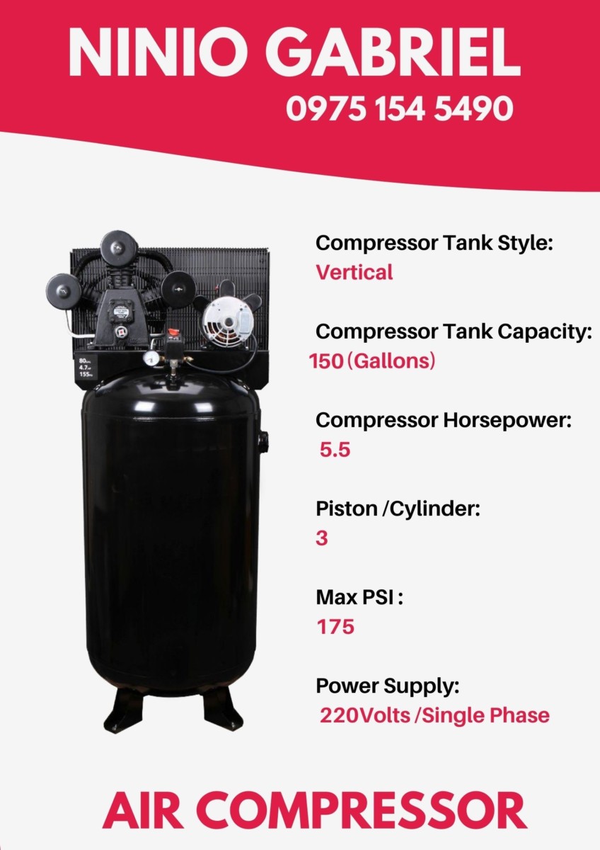 5.5 Horse Power Air Compressor Dealer in the Philippines